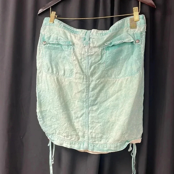 Teal‎ Linen AG Skirt - Picture 4 of 7